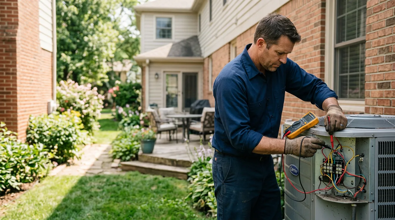 HVAC technician working near Benson, VT